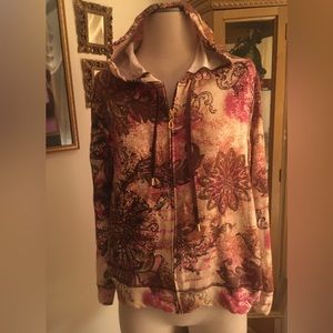 Onque PetiteNWOT embellished hooded jacket size PL